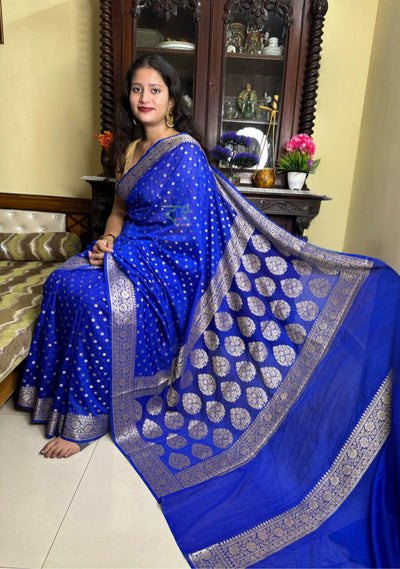 Exclusive Handloom Georgette Saree | Festive Party | Bong Trendz