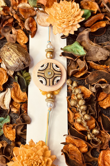 Fabric Painting Rakhi 8 - handmade fabric rakhi | Bong Trendz