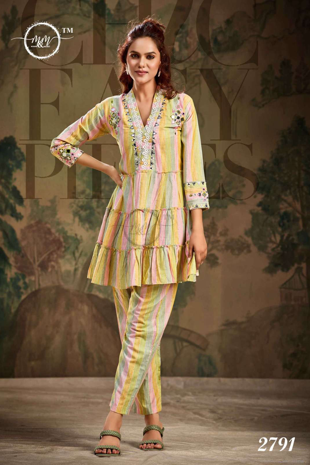 Hit Design by M&M Pure Cotton Top & Pant CO-ORD Set