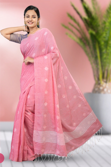 Jhilmil Cotton Handloom Saree | Bong Trendz