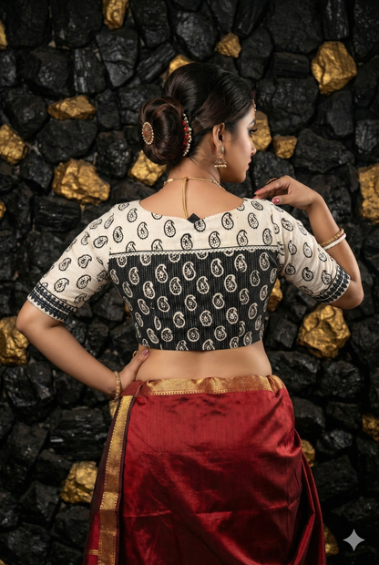 Mayamohini Designer Blouse – Size 36 Side View | Designer Blouse Online | Bong Trendz