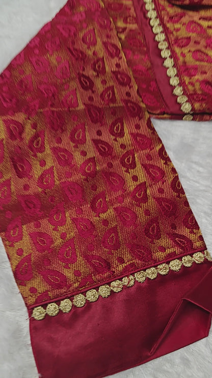 Premium Silk Bridal Blouse – Traditional Bengali Wedding Edition