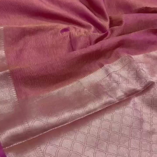 Soft Crushed Tissue Silk Saree