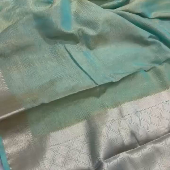 Soft Crushed Tissue Silk Saree