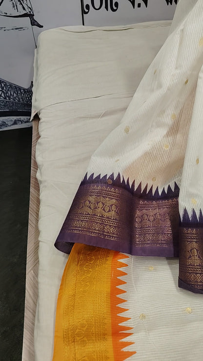 Ganga Jamuna Kota Banarasi Saree | Durga Puja Wear | Bong Trendz