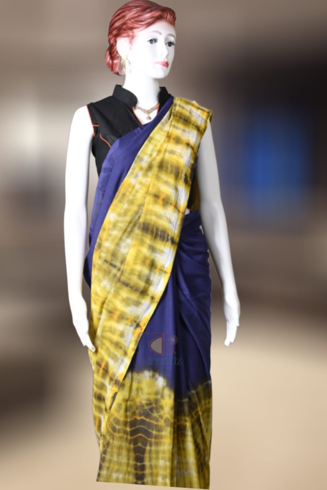 Shibori Cotton Handloom Saree - Image 1 | Bong Trendz
