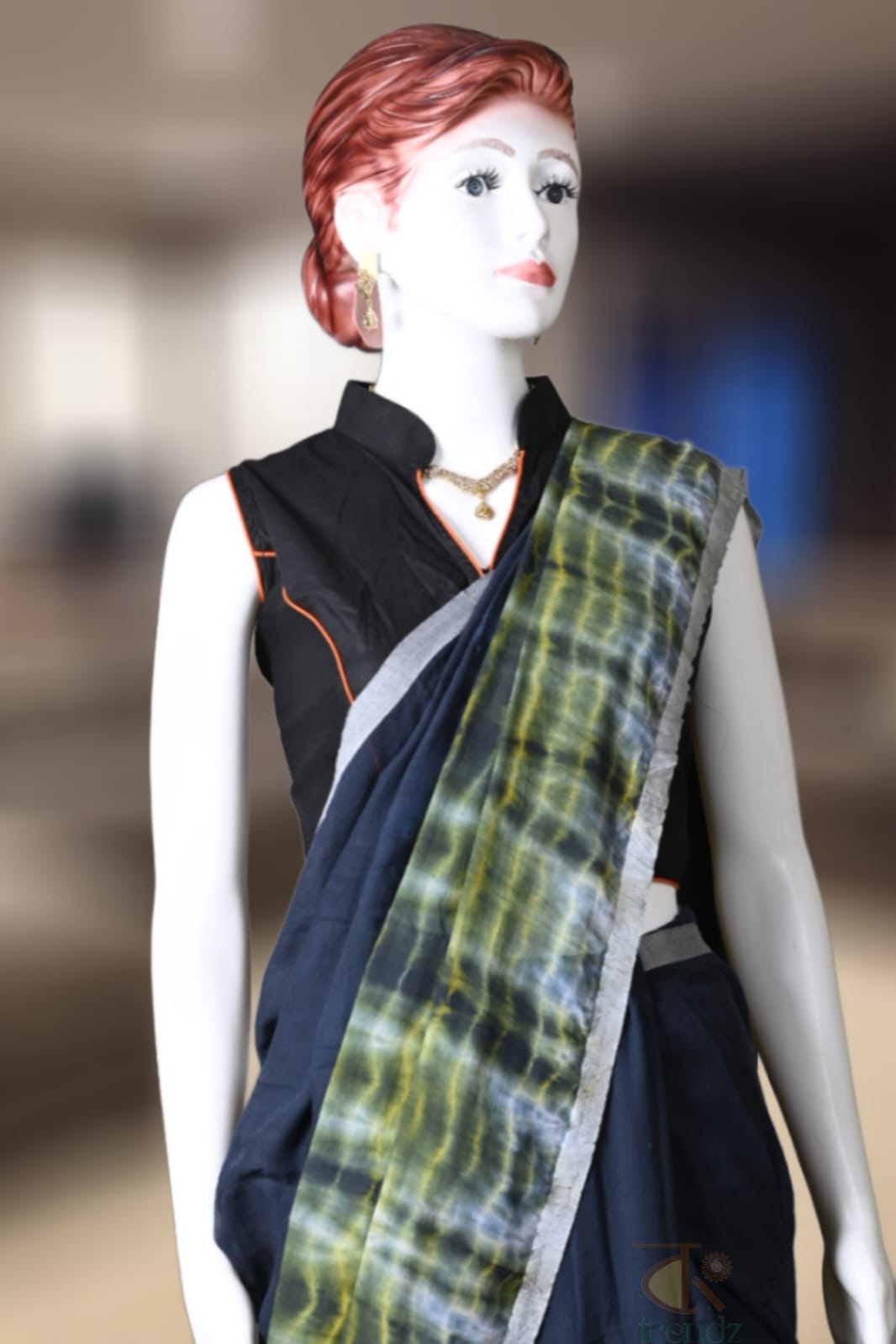 Shibori Cotton Handloom Saree - Image 4 | Bong Trendz